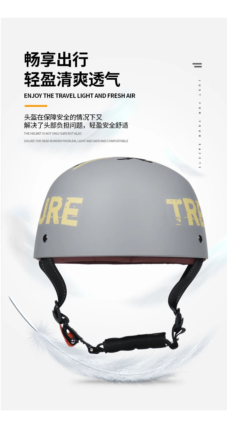 Vintage Retro Motorcycle Half Face Helmets for All Ages