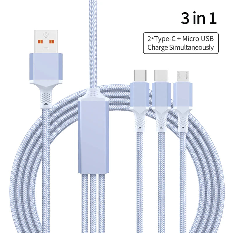 5-in-1 Multi USB Charging Cable | Fast Charger Cord Connector