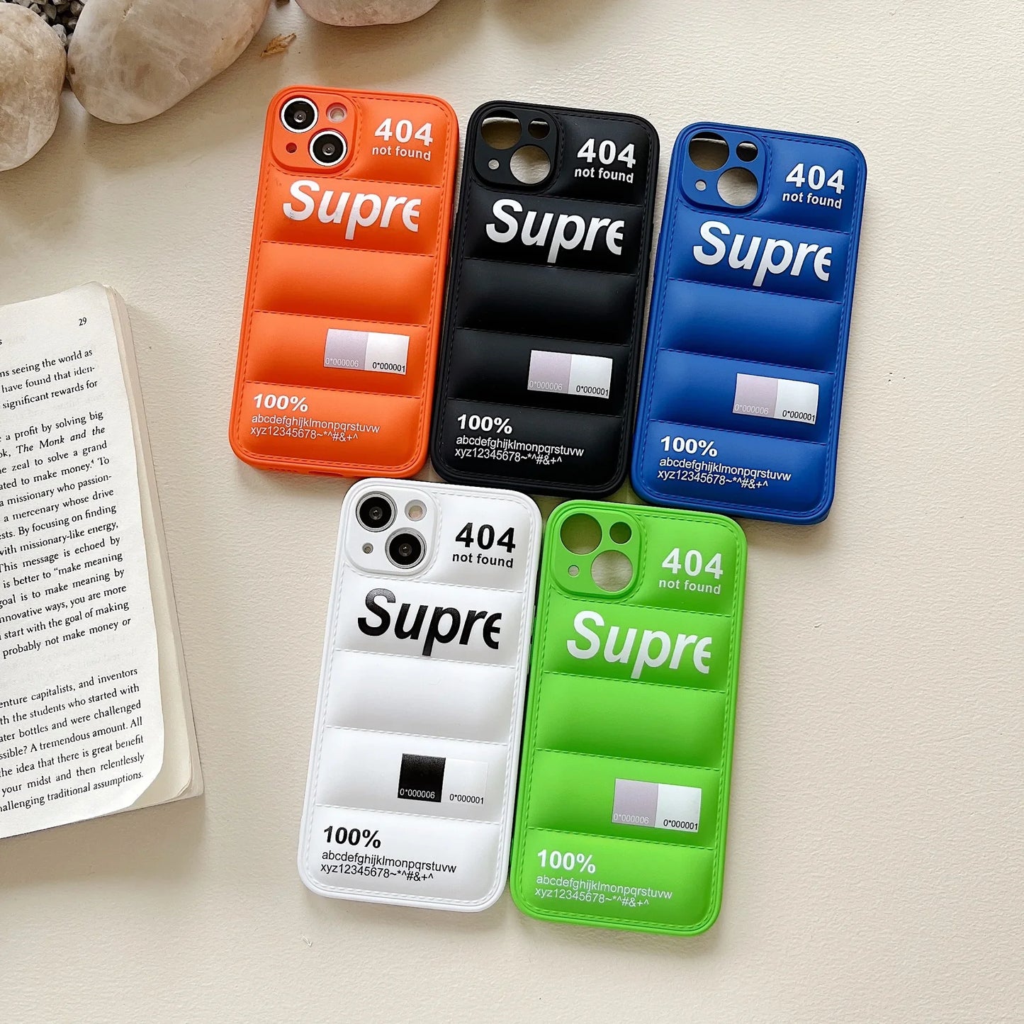 Cute Silicone Down Jacket Puffer Case for iPhone | Protective Cover