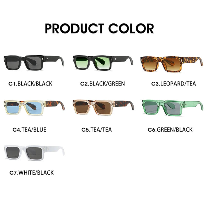 Stylish Rivet Sunglasses | Retro UV400 Eyewear for Everyone
