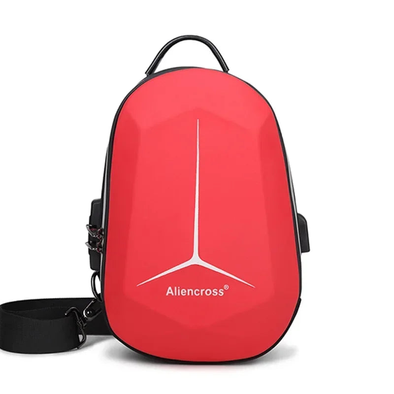 Designer Anti-theft Lock Crossbody Bag USB Charging Travel Shoulder Bag High Quality Messenger Bags Male Waterproof Chest Bag