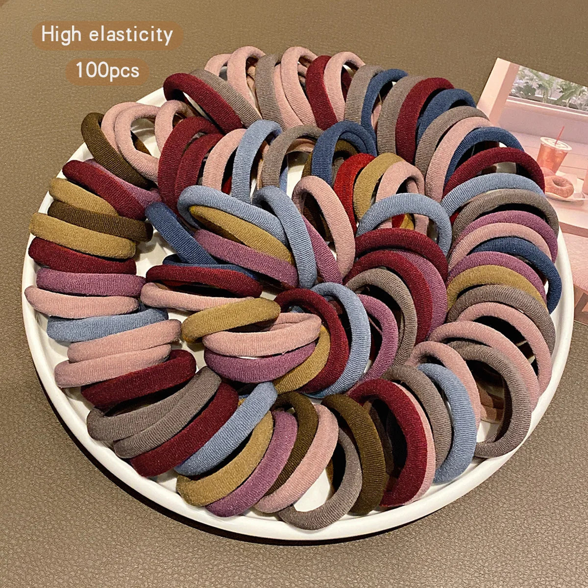 100 High Elasticity Korean Style Hair Accessories | Durable Daily Use
