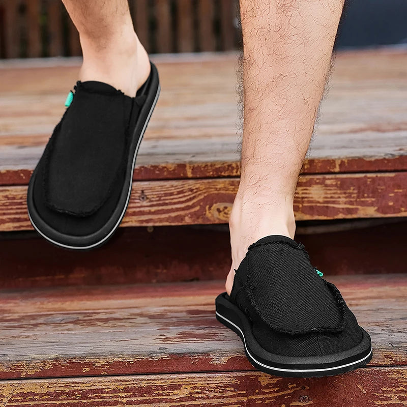 Men's Outdoor Summer Slippers | Breathable Slip-On Sandals