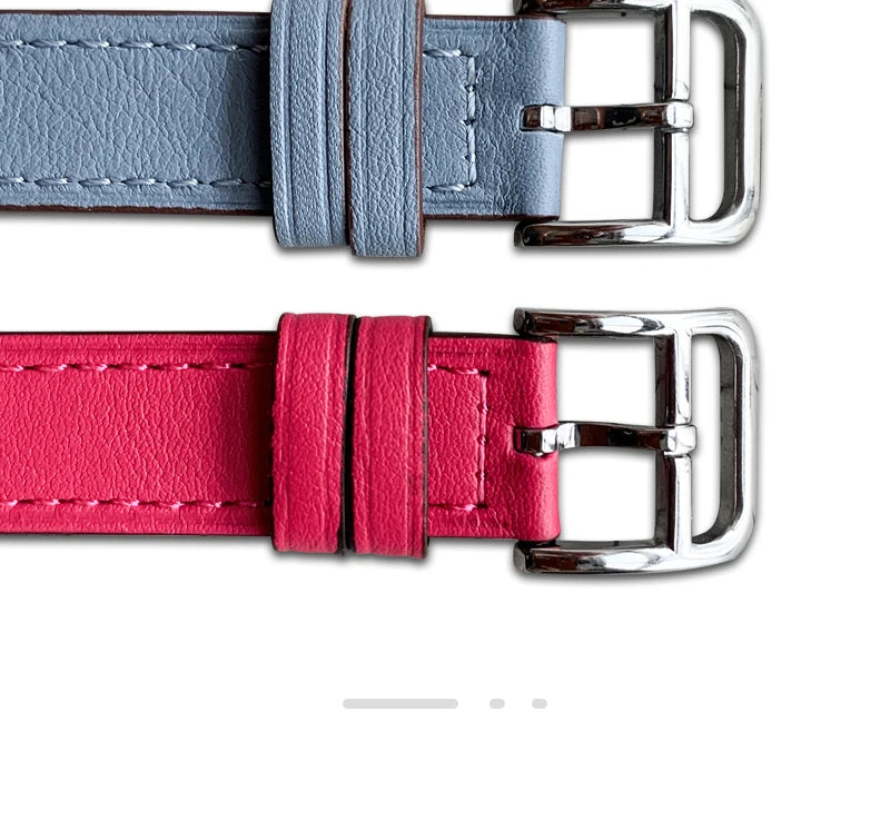 Stylish Double Tour Leather Watch Band for Women | 42mm & 41mm