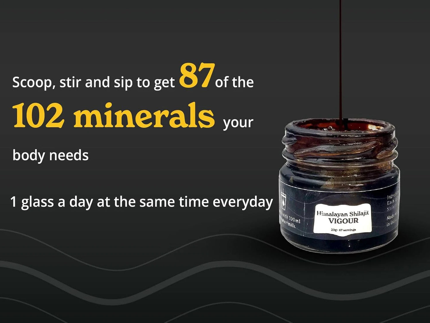 High Potency Pure Himalayan Shilajit Resin for Stamina & Strength