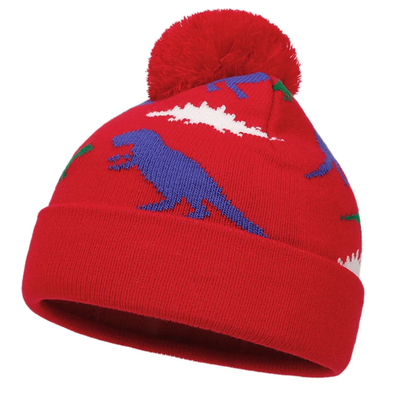 Kids Dinosaur Hat, Glove & Scarf Set | Warm Winter Accessories