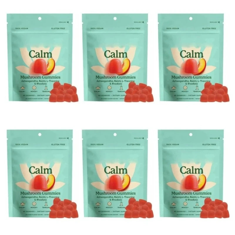Peach Flavor Mushroom Gummies | Stress Relief & Relaxation