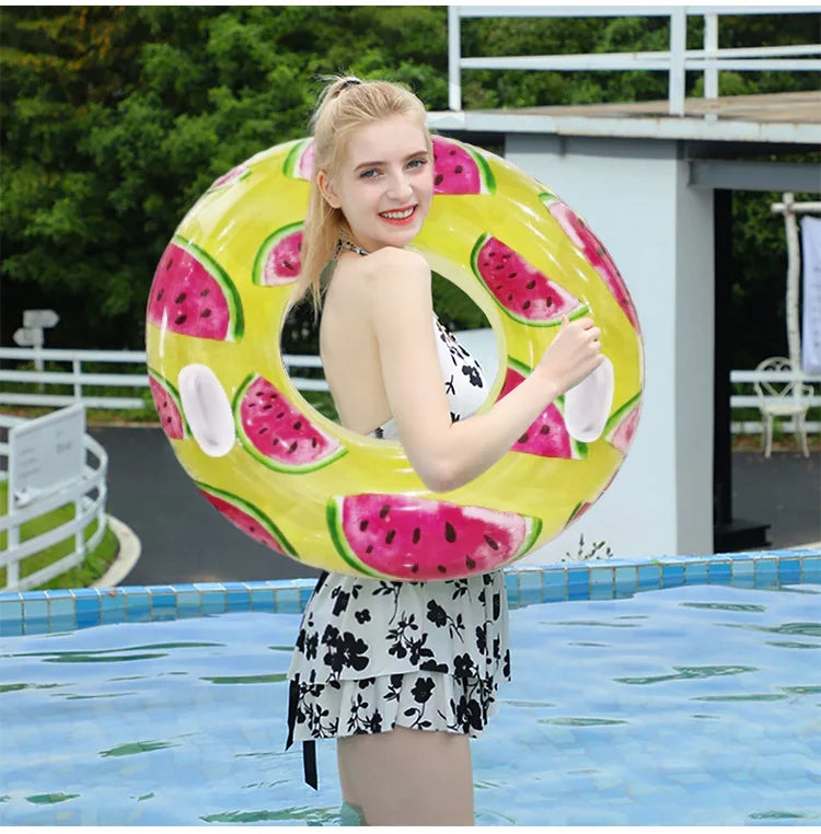 Watermelon Swim Tube | Fun Inflatable Pool Float for Summer