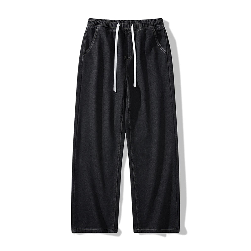 Trendy High Street Wide Leg Jeans | Comfortable Men's Denim Pants