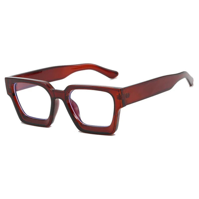 Stylish Square Concave Frame Blue Light Reading Glasses for Women