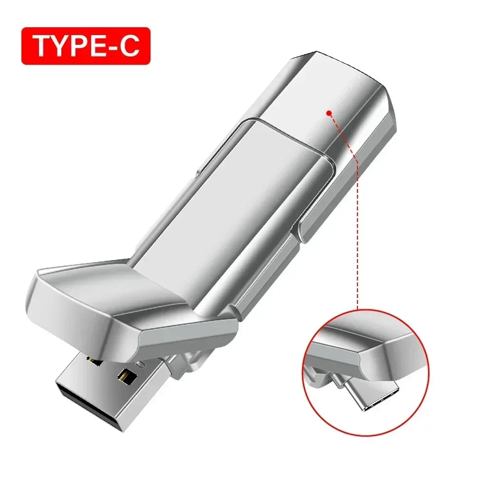 2 in 1 USB Flash Drive | Versatile Memory Stick for All Devices