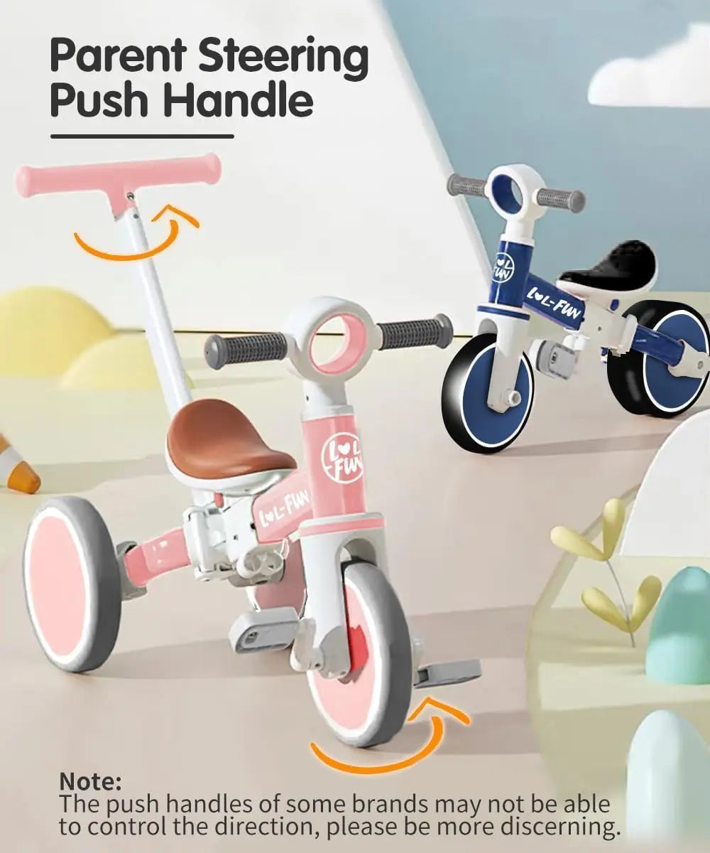 5-in-1 Tricycle for Toddlers | Safe & Fun Riding Toy