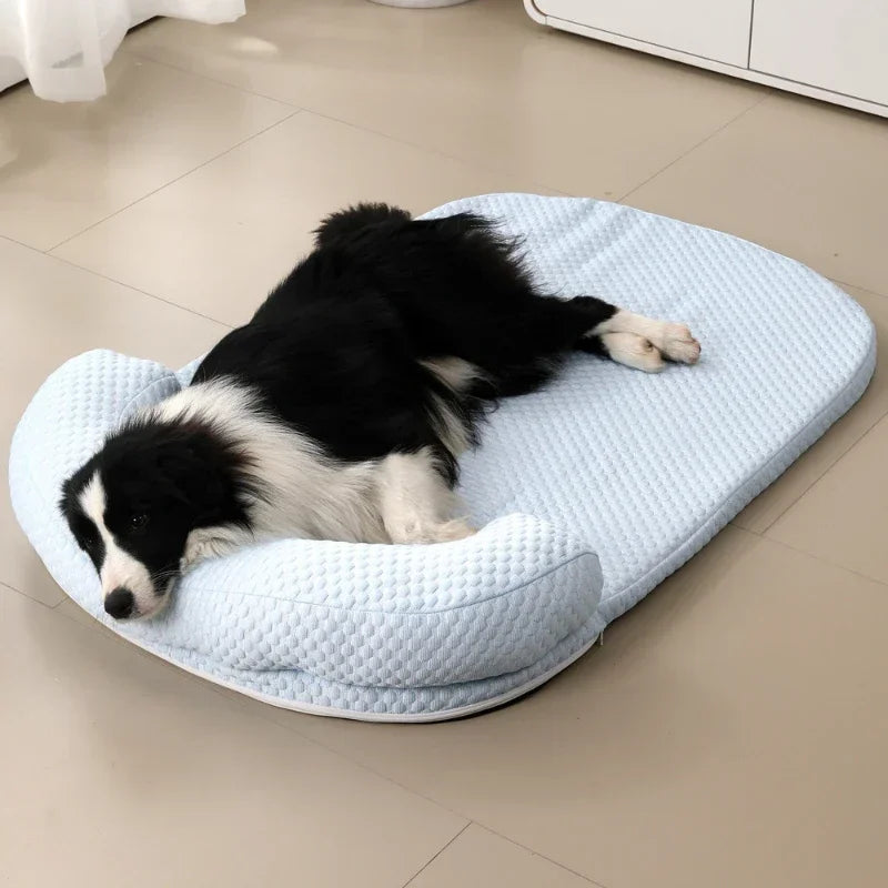 Summer Cooling Dog Bed | Ice Silk Pet Mat for Comfort