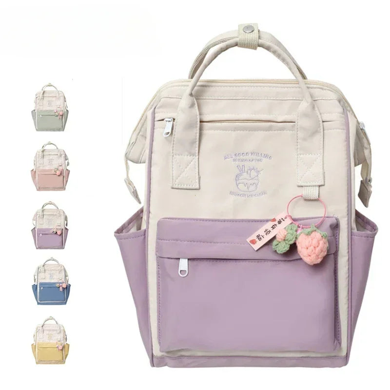 Waterproof Color Matching Backpack | Large Capacity Travel Bag