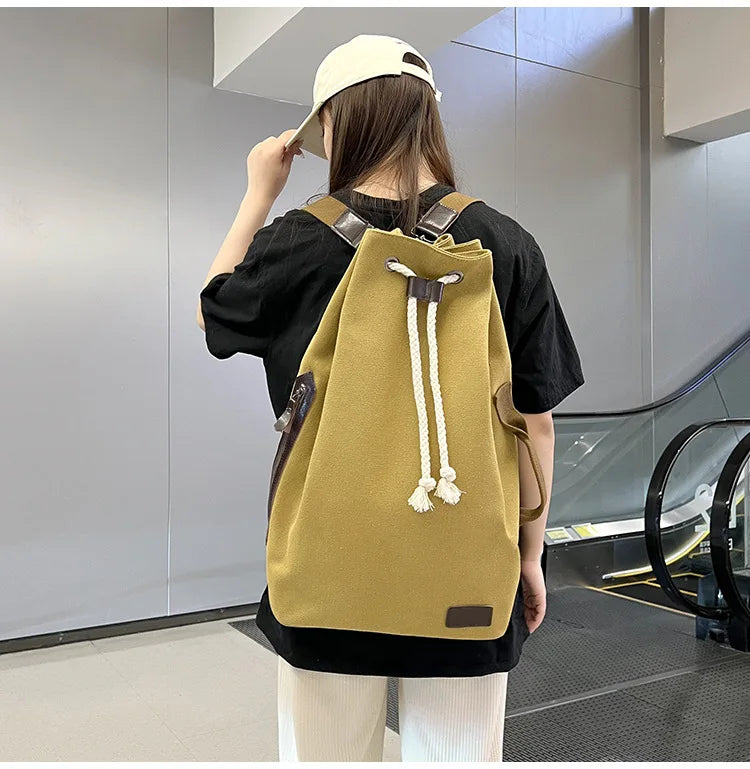 Retro Canvas Backpack Shoulder Bag | Stylish & Functional Gear
