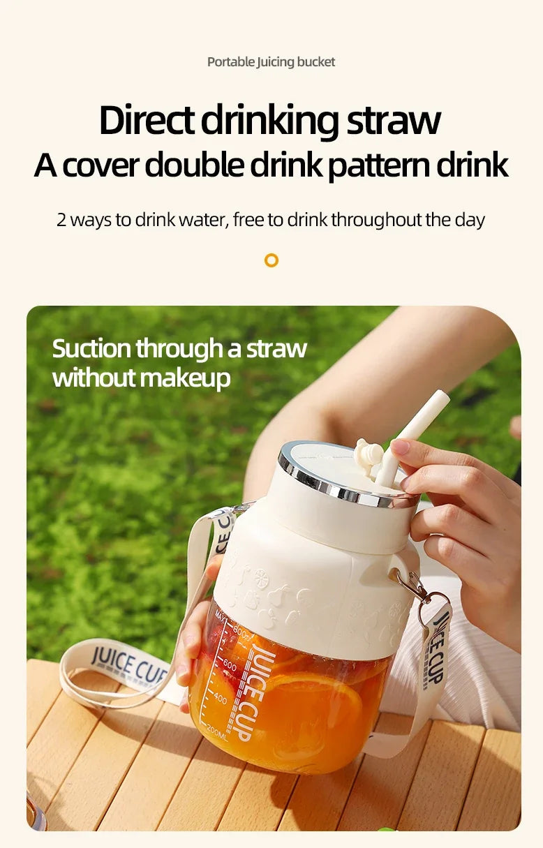 Wireless Portable Juicing Bucket | 800ml Fresh Fruit Juicer