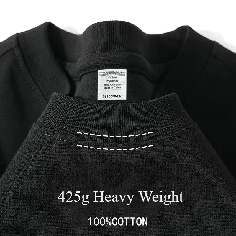 Men's Heavyweight Cotton Half Sleeve T-Shirt | Breathable Summer Style