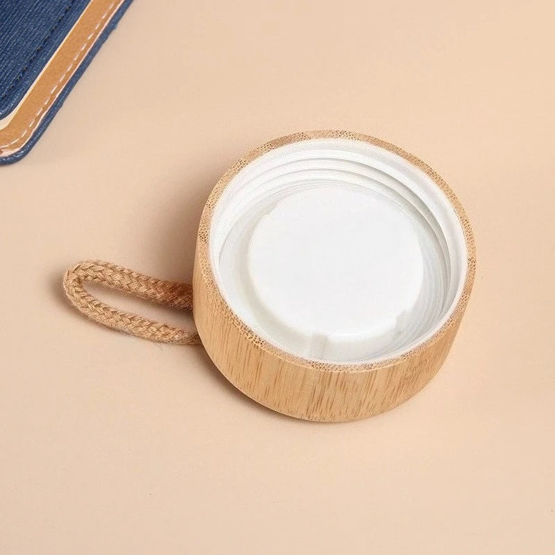 Eco-Friendly Borosilicate Glass Water Bottle with Bamboo Sleeve