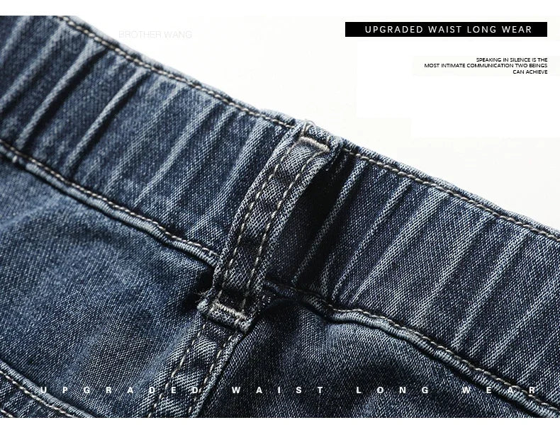 Men's Casual Loose-Fit Straight Jeans | Comfortable Everyday Denim