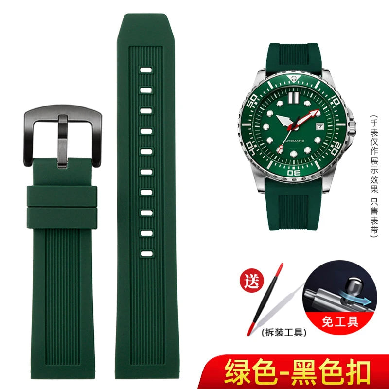 Versatile Silicone Watch Strap | Comfortable & Stylish Design