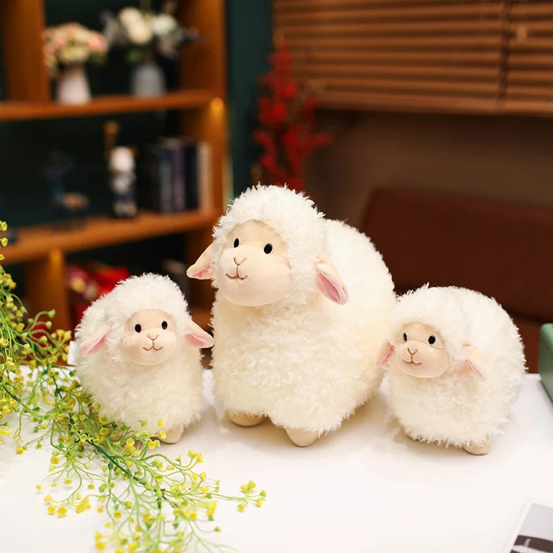 Soft Cotton Candy Plush Sheep Toys | Adorable Stuffed Alpaca Dolls