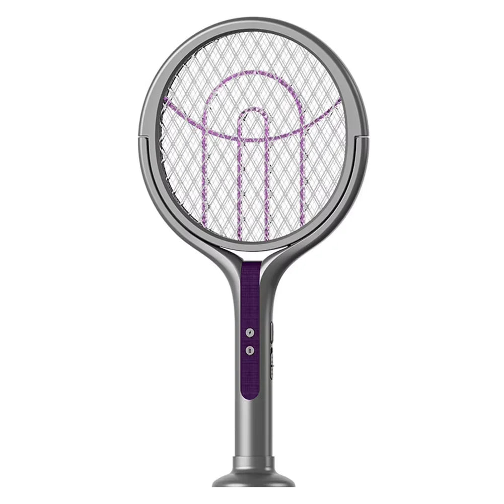 Rotating Head Bug Zapper Racket | Rechargeable Electric Fly Swatter