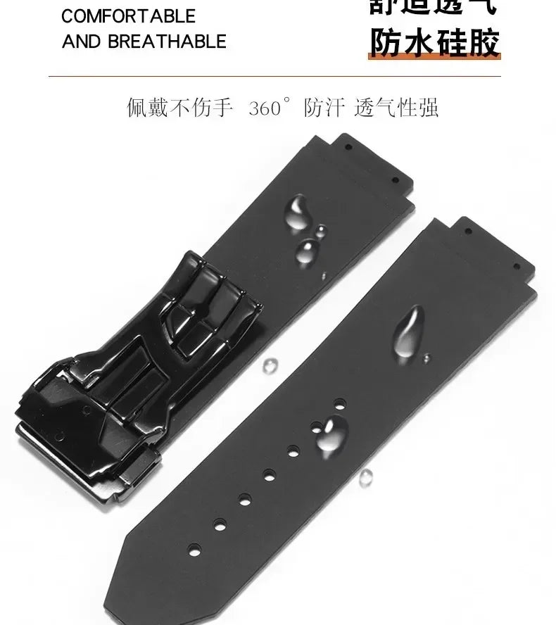 Waterproof Silicone Watch Band | Durable Men's Watch Strap