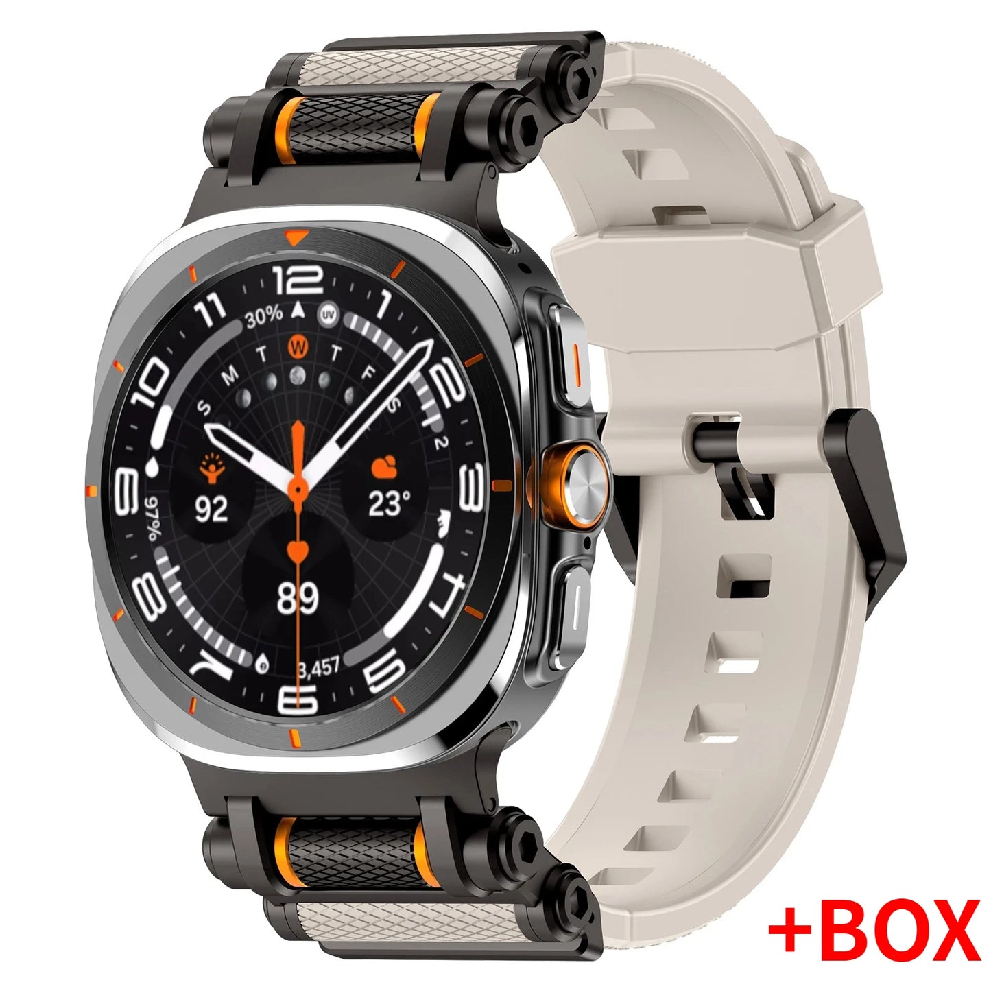 Luxury Silicone Sport Band for Galaxy Watch Ultra 47mm | No Gaps Design