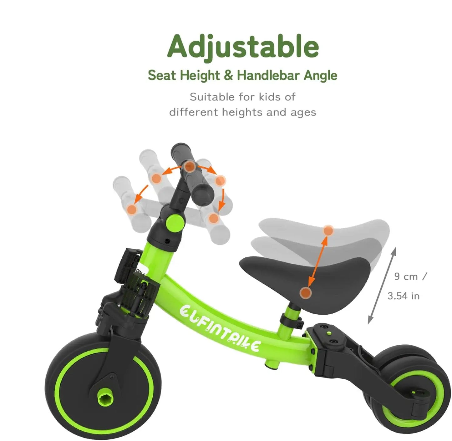 5 in 1 Toddler Bike for Ages 1 to 4 | Versatile Kids Tricycle
