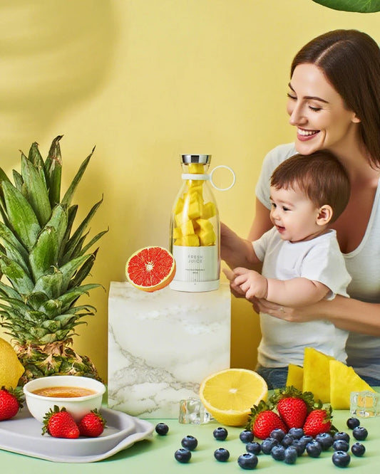 Máquina de comida para bebés inalámbrica | Batidora de puré portátil para bebés