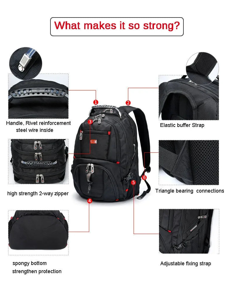 Durable 17 Inch Laptop Backpack | Versatile Travel & College Bag
