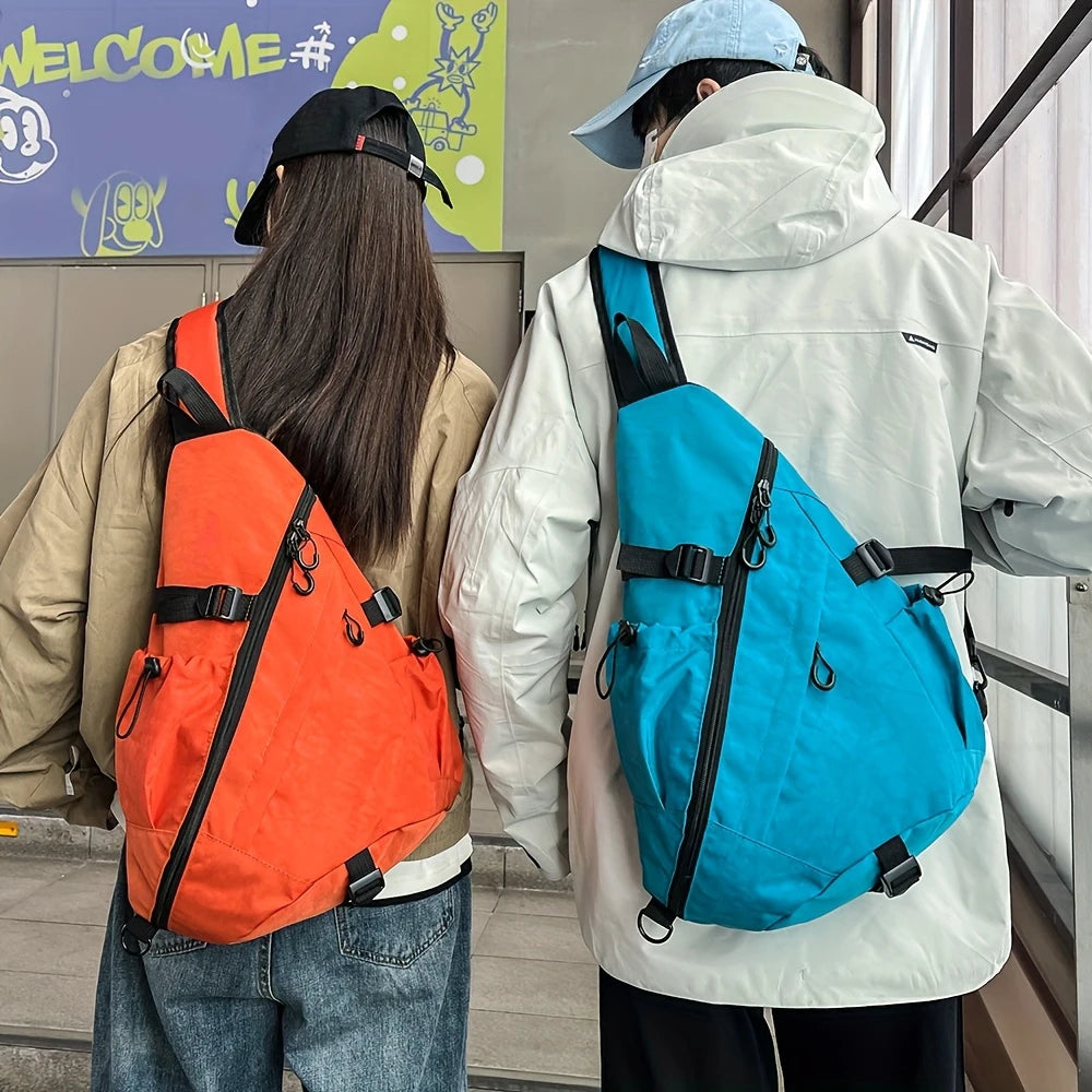 Large Capacity Chest Bag, Sports Shoulder Bag, Cycling Bag, Workwear Bag, New Functional and Versatile Crossbody Bag
