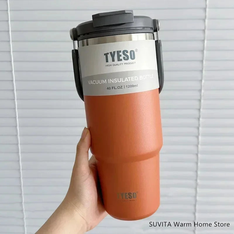 Large Capacity Stainless Steel Coffee Tumbler | Thermal Insulated Mug