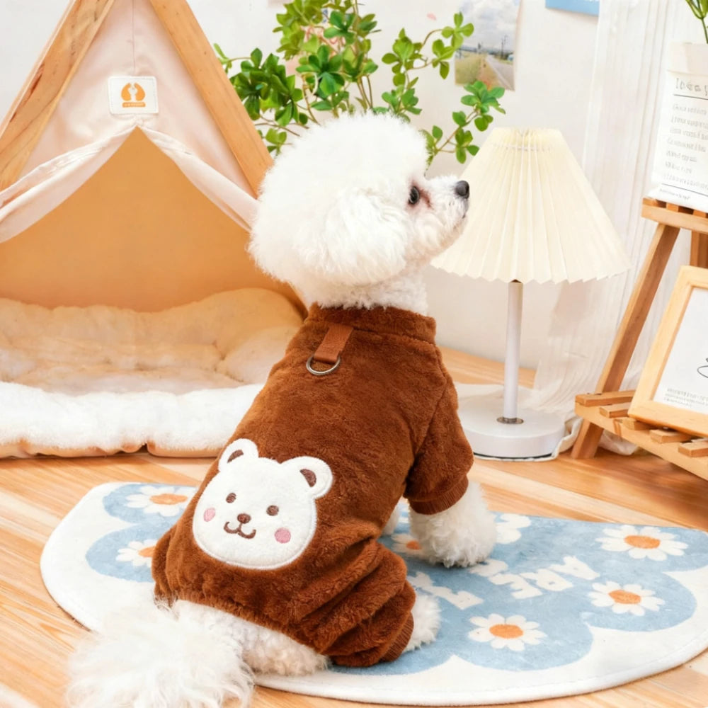 Warm Fleece Jumpsuit for Pets | Cozy Autumn/Winter Coat