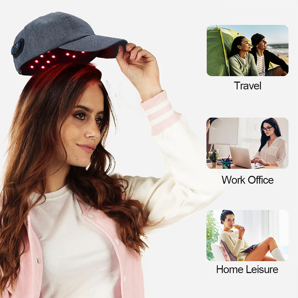 Infrared LED Hair Growth Cap | Red Light Therapy for Regrowth