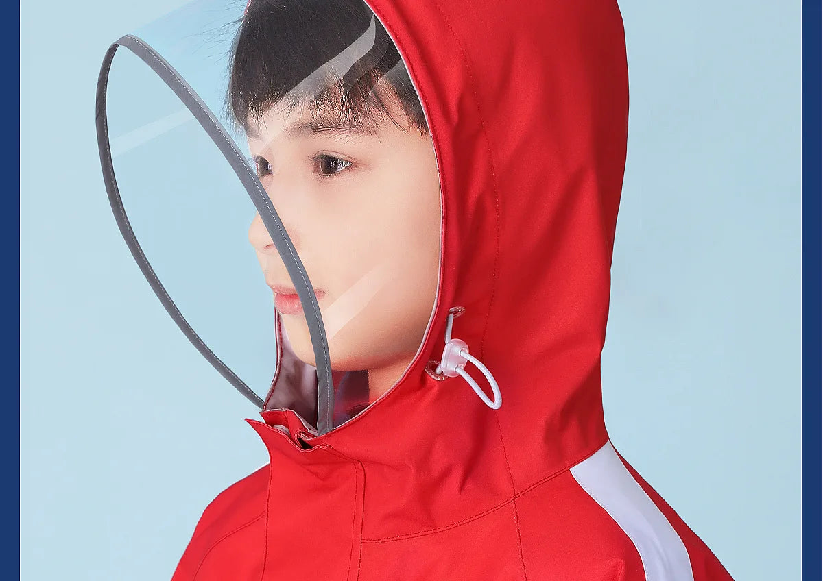Children's Waterproof Raincoat with Schoolbag | Perfect for School Days