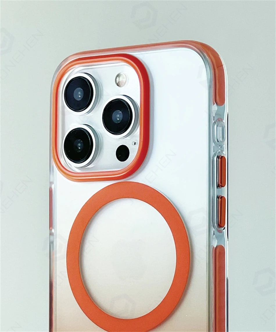 Luxury Gradient Magnetic Shockproof Case for iPhone 14-17 Pro Max