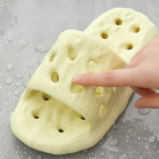 Pantuflas de baño caladas de secado rápido para mujer | Sandalias cómodas