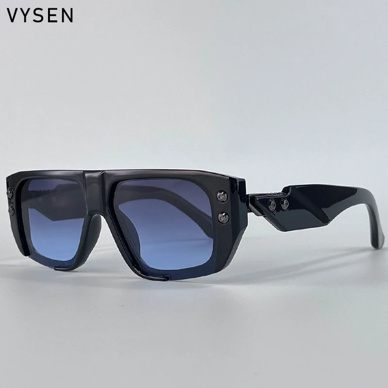 Polarized Steampunk Square Sunglasses for Men | Trendy Fashion Eyewear