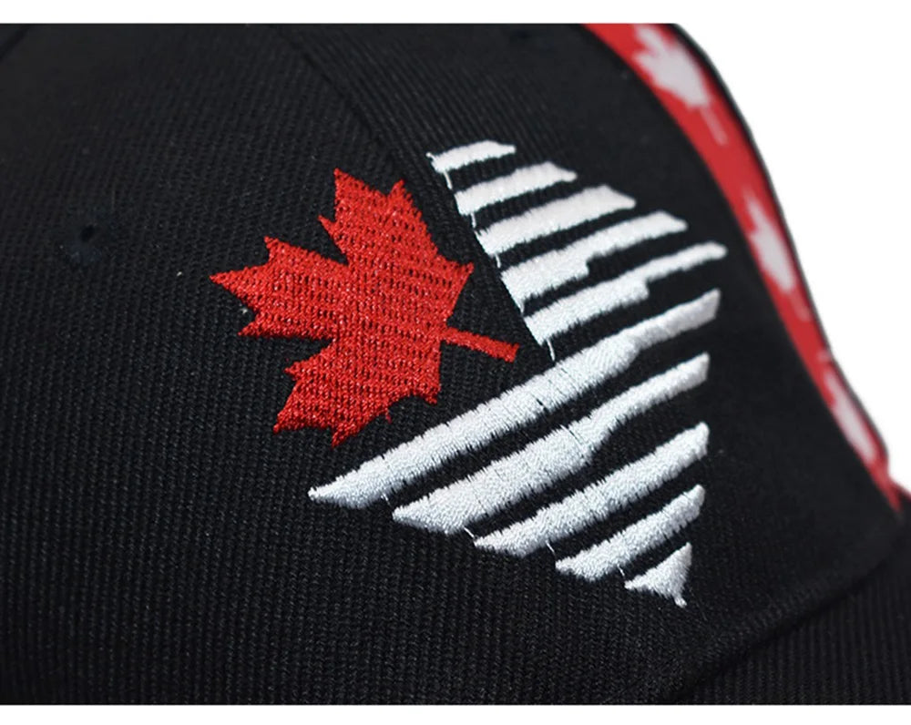 Embroidered Canada Flag Baseball Cap | Stylish Snapback Hat for All