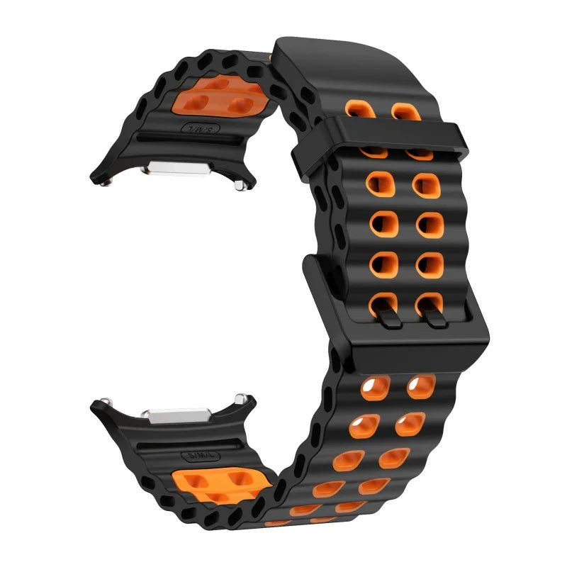 Silicone Sports Strap for Galaxy Watch | Breathable Marine Band