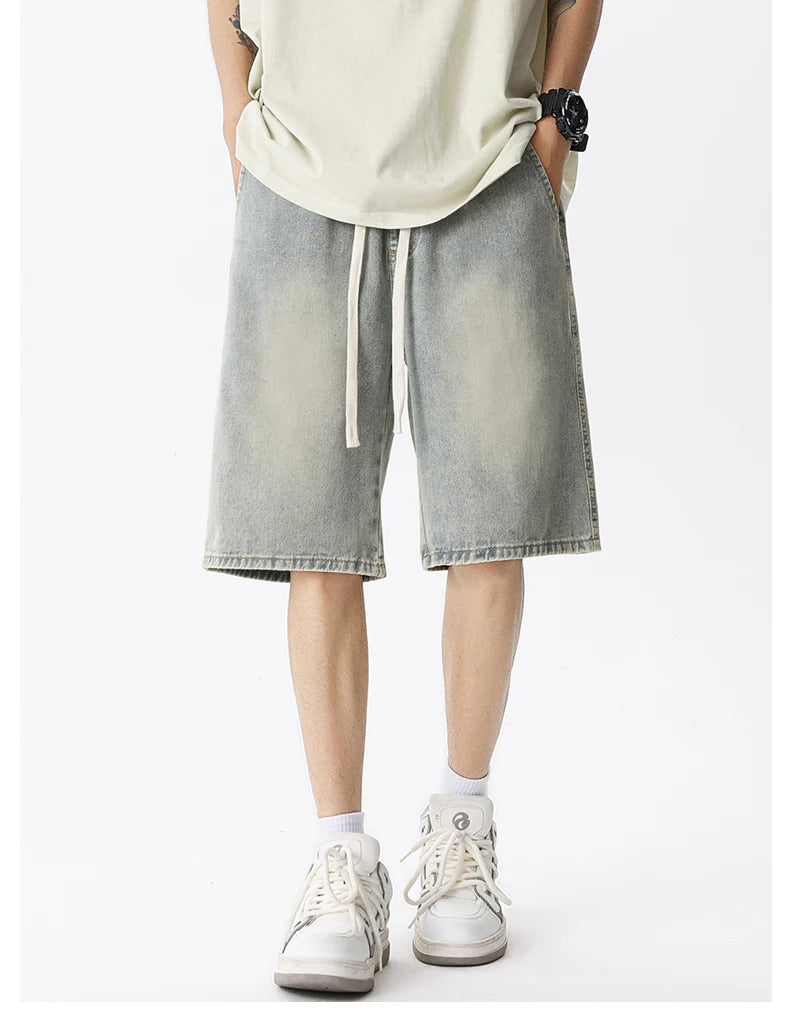 Men's Casual Light Blue Denim Shorts | Comfortable & Stylish