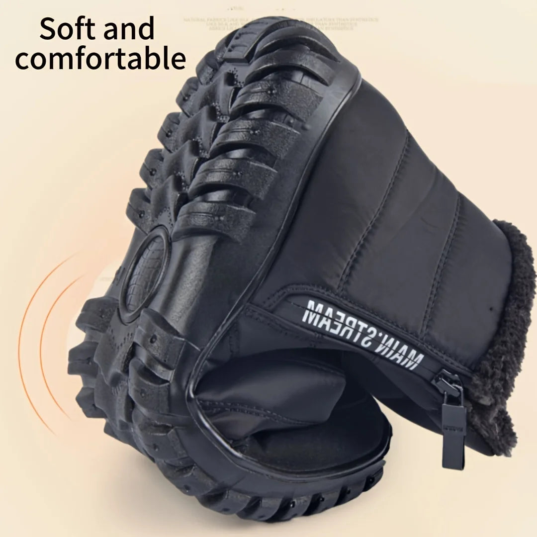 Men's Warm Cotton Snow Boots | Waterproof Ankle Winter Boots