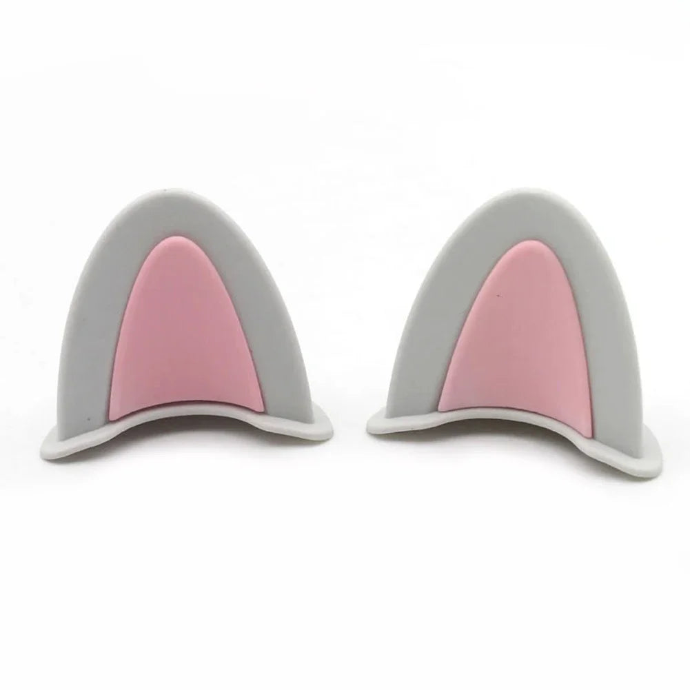Cute Cat Ears Motorcycle Helmet Decorations | Fun Helmet Accessories