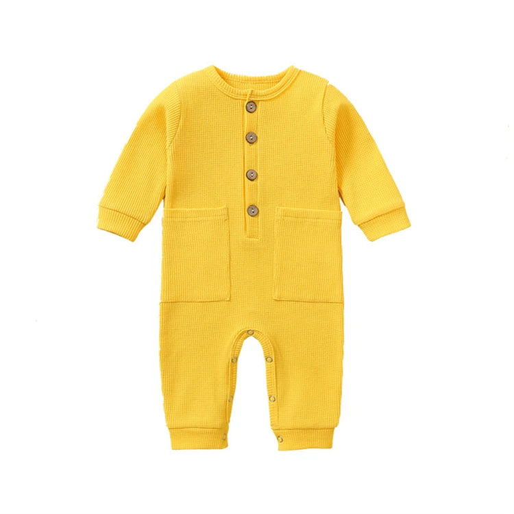 Soft Cotton Newborn Baby Romper | Long Sleeve Infant Jumpsuit