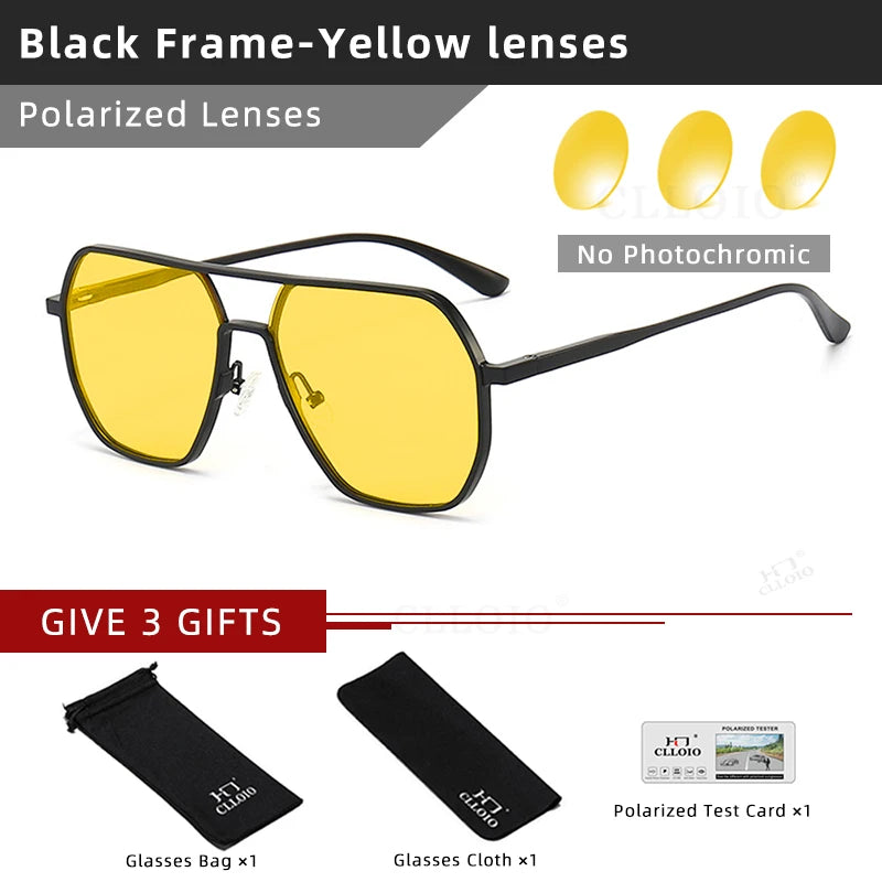 Fashionable Photochromic Polarized Sunglasses for Men & Women