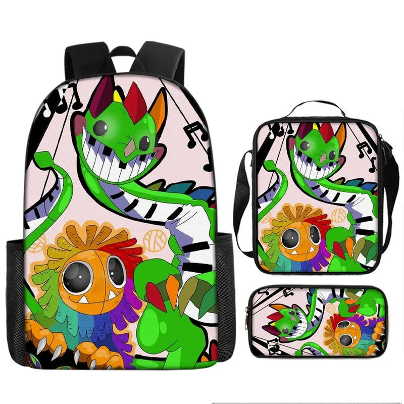 3-Piece Horror-Themed Backpack Set | Unique School Essentials