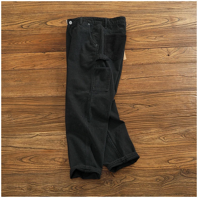 Men's Casual Cotton Twill Cargo Pants | Retro Trendy Style