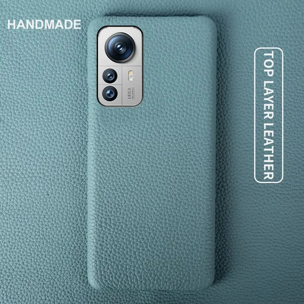 Luxury Genuine Leather Case for Xiaomi Phones | Shockproof Protection