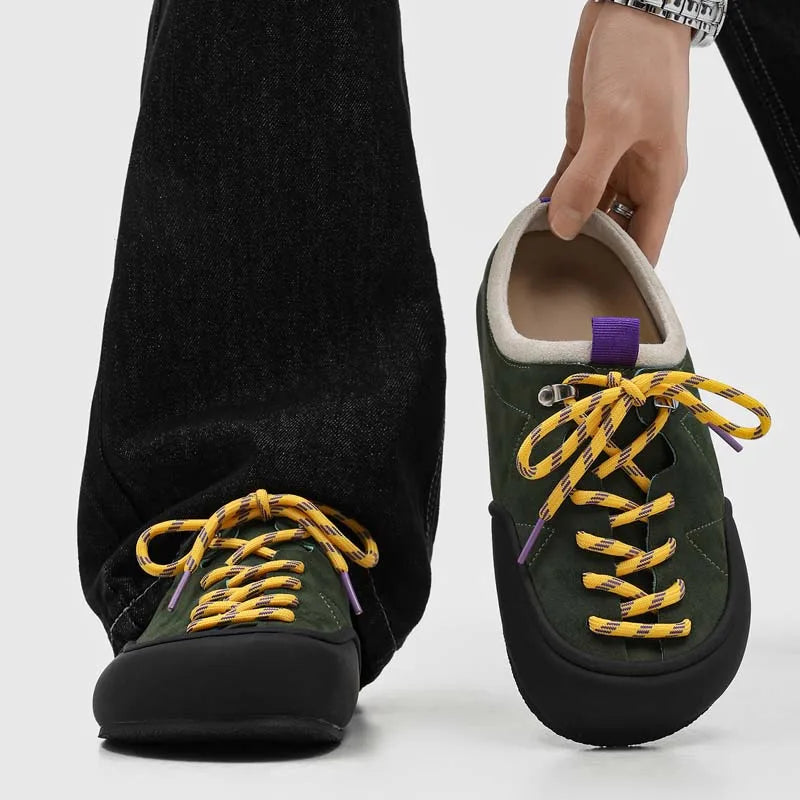 Men's Suede Sandals | Retro Stylish Slingback Walking Shoes